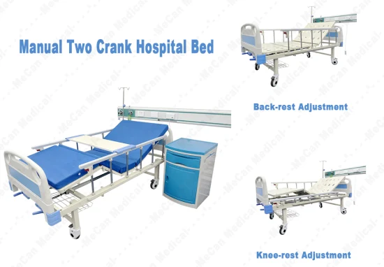Lit d'hôpital médical de soins infirmiers de fonction du patient médical 3 5 d'ICU de meubles d'hôpital médical